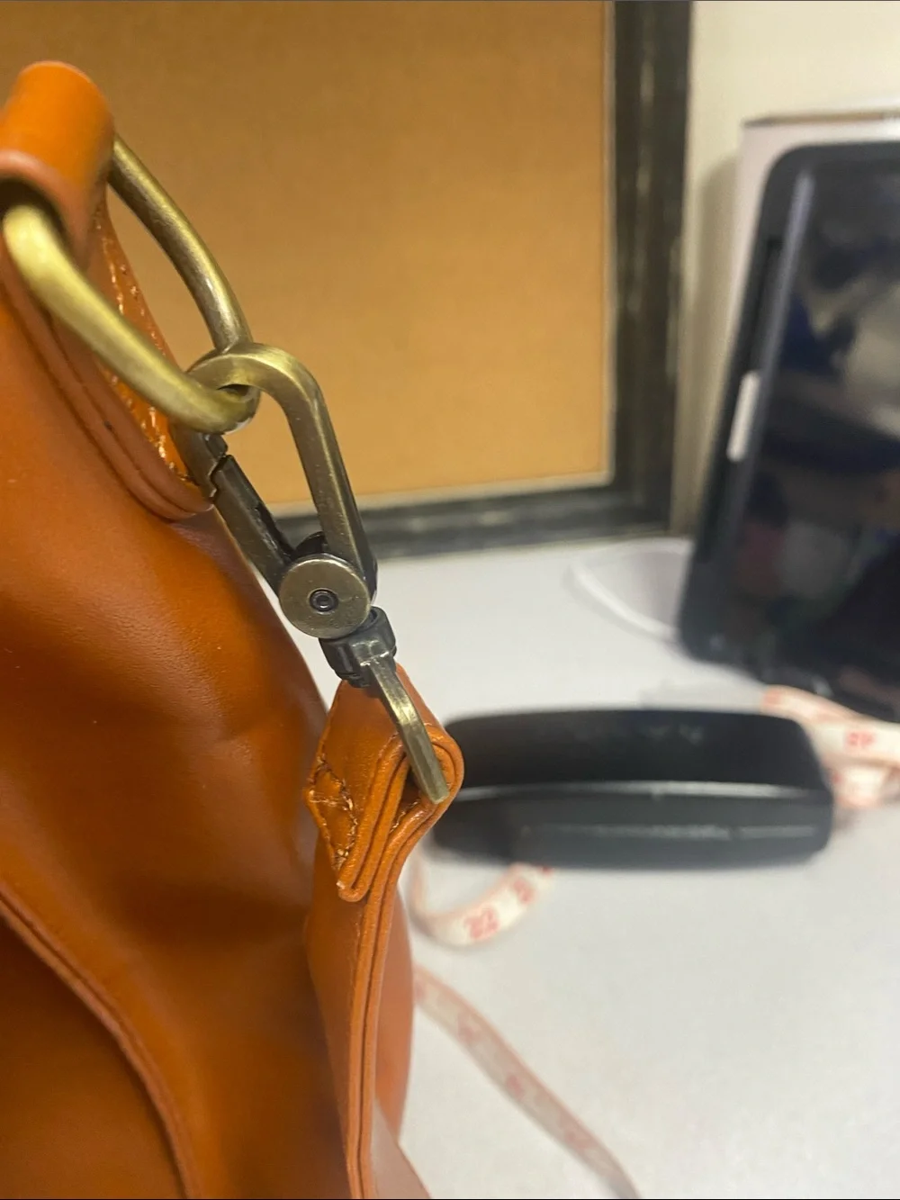 Walasa Stylish Bow-Accent Women's Satchel in Cognac